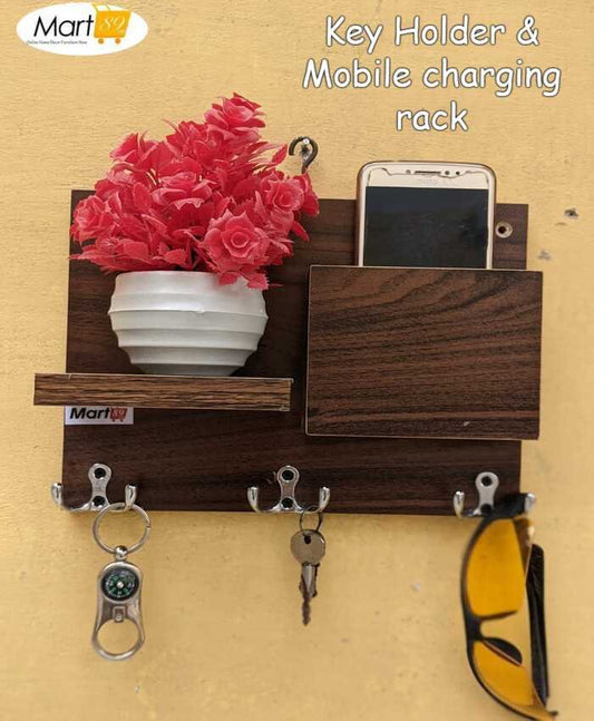 key rack & Coat Rack plus Mobile Charging Rack