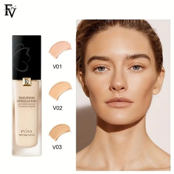 Fv Edelweiss Liquid Refreshing Essence Fvina Foundation Skin Care Dry Oil Skin Long-lasting Base Makeup Imported