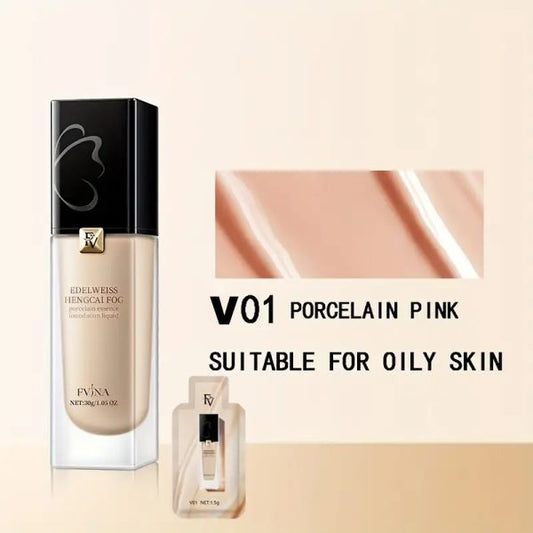 Fv Edelweiss Liquid Refreshing Essence Fvina Foundation Skin Care Dry Oil Skin Long-lasting Base Makeup Imported