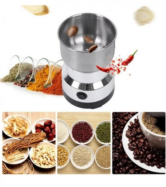 Mini Electric Grinder - Stainless Steel Grinder For Coffee beans, Spices, Masala Grinding Machine - Coffee Grinder - Spice Grinder