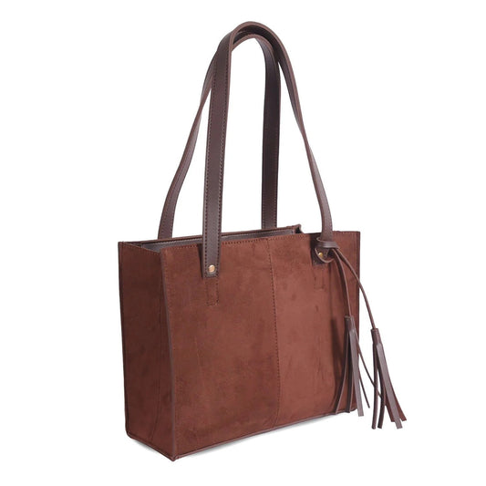 SUEDE CHOCO BAG FOR WOMEN
