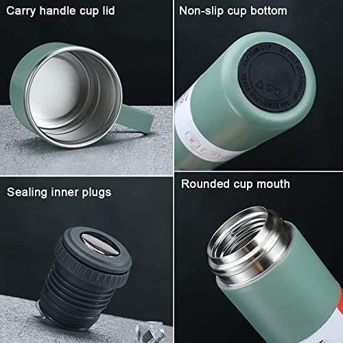 Vacuum Flask Set with 2 Steel Cup Combo-Keeps HOT/Cold-Ideal Gift Itoms & Bottle 500 ml Bottle