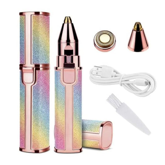 2 In 1 Rechargeable Flawless Eyebrow & Facial Hair Remover