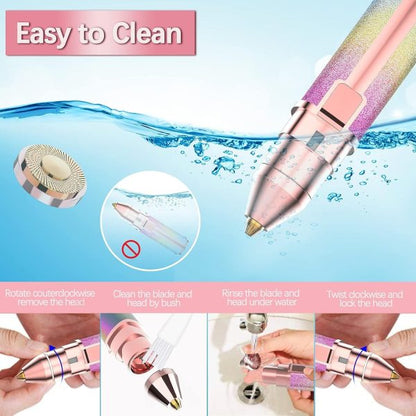 2 In 1 Rechargeable Flawless Eyebrow & Facial Hair Remover