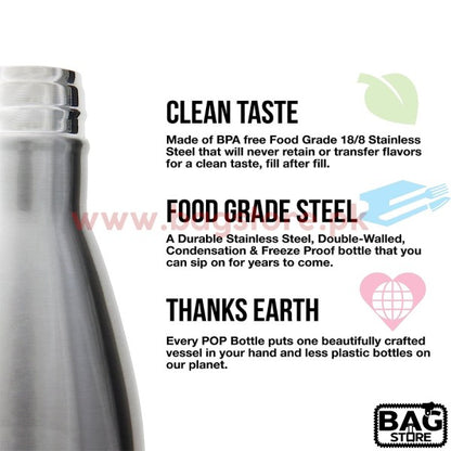 Stainless Steel Vacuum Insulated Hot & Cold Water Bottle, Sweat & Leak-Proof, Travel Flask, School, Office, Sports, Home, Gym, Cycling,Traveling, BPA Free, 500ml