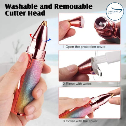 2 In 1 Rechargeable Flawless Eyebrow & Facial Hair Remover