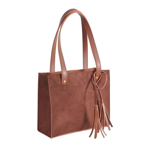 SUEDE CHOCO BAG FOR WOMEN