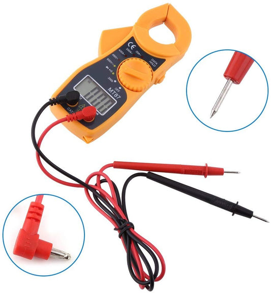 Digital Clamp multimeter with AC current, AC / DC voltage, resistance, diode and continuity tester