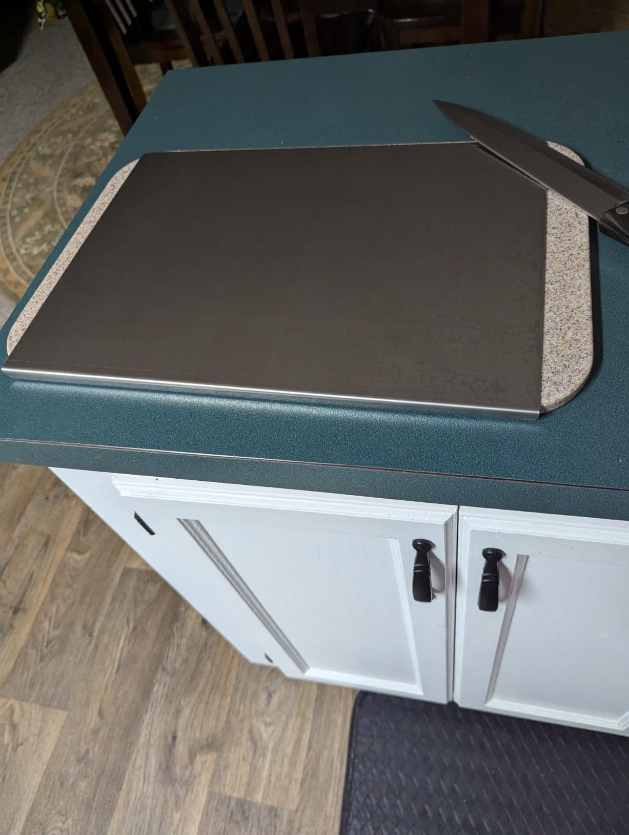 Stainless steel cutting board/chopping board/Counter Top.