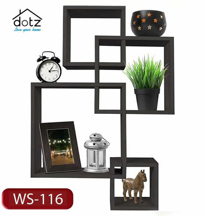 Set Of 4 Cube Intersecting Shelf (WS0116)