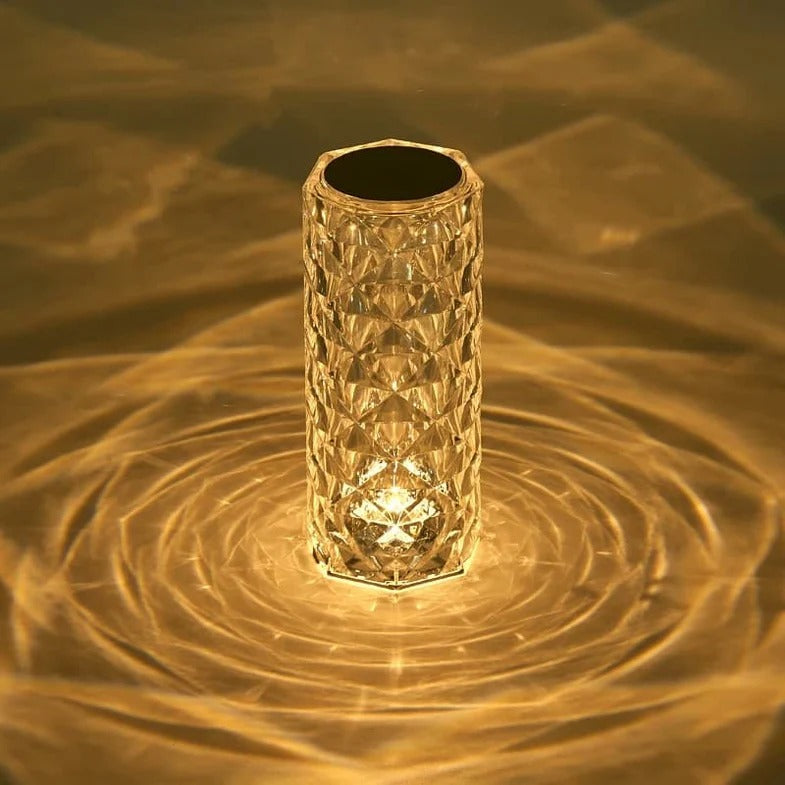 Crystal Diamond Table Lamp with Remote, 16 Color Changing Touch Lamp USB Rechargeable.