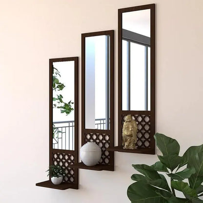 Rectangle Floating Shelf with Acrylic Mirror