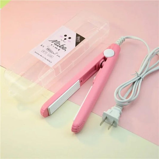 Mini Hair Straightener – Lightweight & Portable Travel Styling Tool | Medium Heat | High/low Speed Settings | Corded Electric | Multicolor | Abs Plastic
