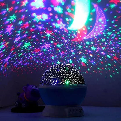 Night Light Star Lamp Starry Sky Projector Baby Light 360° Rotation LED Star Light Lamp Table Night Lamp with 8 Color Lights Projection