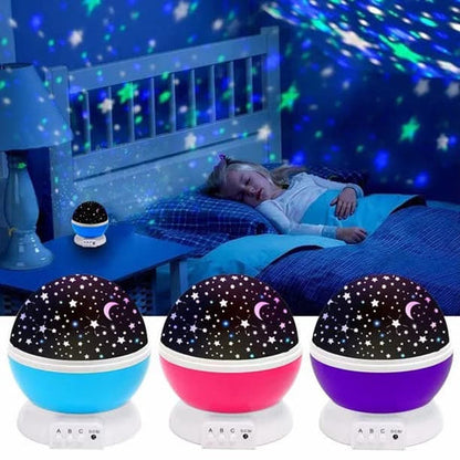 Night Light Star Lamp Starry Sky Projector Baby Light 360° Rotation LED Star Light Lamp Table Night Lamp with 8 Color Lights Projection