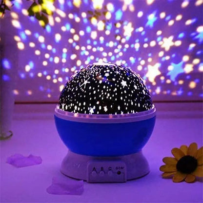 Night Light Star Lamp Starry Sky Projector Baby Light 360° Rotation LED Star Light Lamp Table Night Lamp with 8 Color Lights Projection