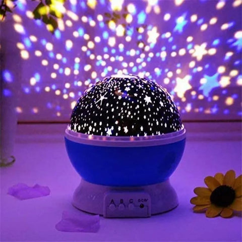Night Light Star Lamp Starry Sky Projector Baby Light 360° Rotation LED Star Light Lamp Table Night Lamp with 8 Color Lights Projection